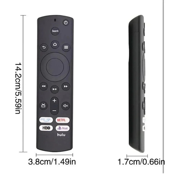 Replacement‎ Remote for Insignia/Toshiba Smart TV NS-RCFNA-19 CT-RC1US-19 - Picture 4 of 6
